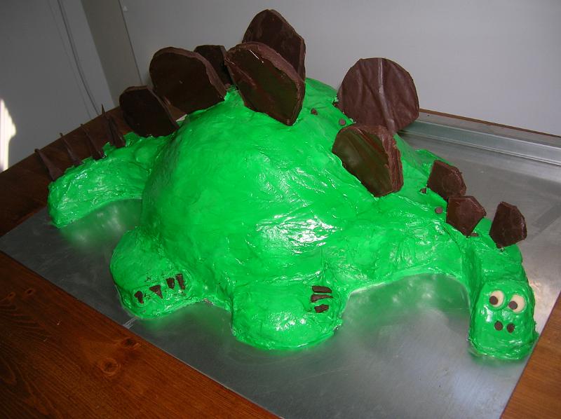 Stegosaurus Dinosaur Cake